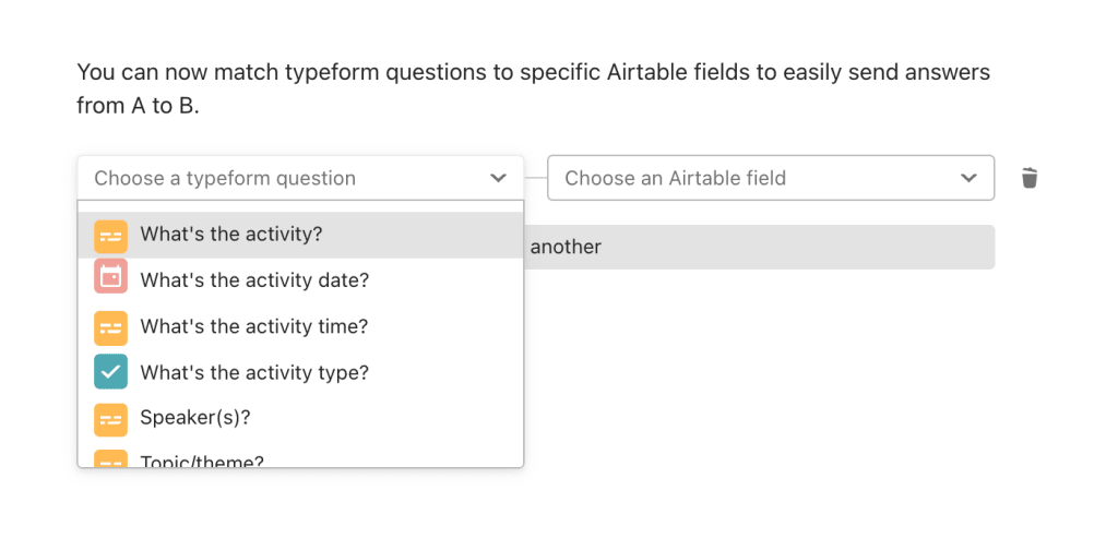 Typeform Airtable - Typeform Questions